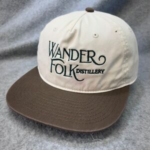 Wander Folk Distillery Unisex Cream Brown AS Colour Snapback Hat OSFM